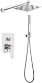 Zestawy prysznicowe - Laveo Plato Zestaw prysznicowy z baterią podtynkową chrom BLY001P - miniaturka - grafika 1
