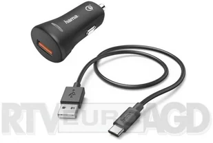 HAMA Ładowarka samochodowa Qualcomm Quick Charge Czarny - Ładowarki samochodowe - miniaturka - grafika 2