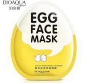 Maseczki do twarzy - BIOAQUA BIOAQUA EGG FACE MASK - NAWILŻAJĄCA MASKA W PŁACHCIE  JAJO 30G - miniaturka - grafika 1