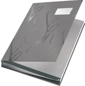 Teczki i skoroszyty - Leitz Książka do podpisu 18 przegródek szara 57450085 - miniaturka - grafika 1