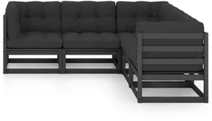 vidaXL 5-cz. zestaw wypoczynkowy do ogrodu, z poduszkami, lita sosna 3076548 - Meble ogrodowe - miniaturka - grafika 2