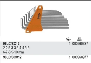 Beta UCHWYT DO KLUCZY 96LC PUSTY NA 12 KLUCZY 96LC/SCV12 - Klucze i nasadki - miniaturka - grafika 2