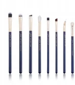 Pędzle do makijażu - Jessup T486 Zestaw 8 pędzli prussian blue/golden - miniaturka - grafika 1