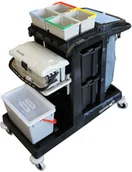 Wózki serwisowe - Numatic Numatic EM5 z SRK17 + SRK21 wózek serwisowy z wiaderkami do dezynfekcji EM5 SRK17 SRK21 - miniaturka - grafika 1