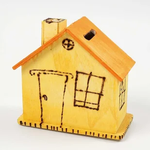 Creativ Company A S Skarbonka drewniana, Domek - Decoupage - miniaturka - grafika 6