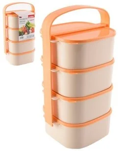 Orion Menażka Czworak Obiadowy Plastikowy Ciepły Obiad Pomarańczowa 4,6 L Wh - Akcesoria turystyczne - miniaturka - grafika 2