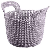 Pojemniki na zabawki - Curver Koszyk XS Knit liliowy, 3 l - miniaturka - grafika 1