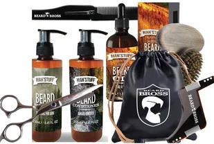 Zestaw do Brody Szczotka Szablon Nożyczki ETUi - Kosmetyki i akcesoria do pielęgnacji brody - miniaturka - grafika 2