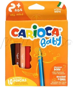 KW Trade Kredki ołówkowe 10 kolorów Troj 170-2349 Baby Carioca pudełko - Artykuły biurowe - miniaturka - grafika 3