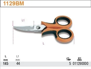 Beta NOŻYCZKI DLA ELEKTRYKÓW O.ODGIĘTE 1129BM - Nożyce i noże - miniaturka - grafika 2