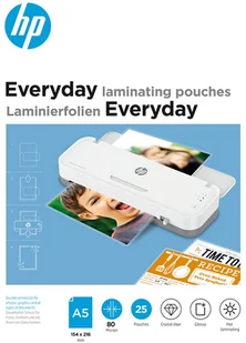 HP Folia do laminowania HP A5 80mic Everyday 25szt. FOP.027 - Folie do laminatora HP Folia do laminowania HP A5 80mic Everyday 25szt. FOP.027 - Folie do laminatora - miniaturka - grafika 1