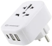 Akcesoria turystyczne - Lifeventure Adapter podróżny z USB i USB-C WORLD TO EUROPE TRAVEL ADAPTOR 5031863771320 - miniaturka - grafika 1