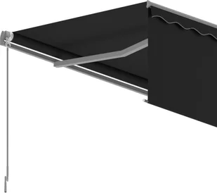 VidaXL Lumarko Ręcznie zwijana markiza z zasłoną, 3x2,5 m, antracytowa 3069379 VidaXL - Markizy - miniaturka - grafika 6