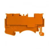 Kostki, złączki, wtyczki - Geberit DEGSON szynowa 1,5mm2 1P 3-przewodowa zacisk push-in pomarańczowa DS1.5-TW-01P-15-00A( - miniaturka - grafika 1