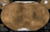 Atlasy i mapy - Mars mapa ścienna dwustronna 1:27 400 000 National Geographic - miniaturka - grafika 1