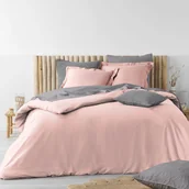 Pościel - Pościel bawełniana STONALIA 240 x 220 cm różowa 1643678 - miniaturka - grafika 1