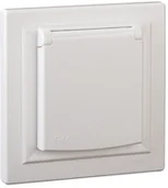 Gniazdka elektryczne - Schneider Electric Gniazdo Asfora IP44 do ramki białe EPH2801621 - miniaturka - grafika 1