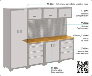 YATO BLAT ROBOCZY DREWNIANY DŁUGI DLA TRZECH SZAFEK BAZOWYCH) WYMIARY 1980 X 457 X 25mm YT-08939 - Pozostałe wyposażenie warsztatu - miniaturka - grafika 2