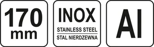 Yato ekierka metalowa 170mm YT-70780 YT-70780 - Poziomice, łaty, miary - miniaturka - grafika 5