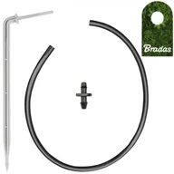 Inne akcesoria do nawadniania - BRADAS Długi kątowy kroplownik patykowy PREMIUM 2,2l/h z wkłuwką i wężykiem 50cm 0230 DSK-2212L - miniaturka - grafika 1