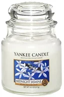 Świece - Yankee Candle Średnia świeca zapachowa - Midnight Jasmine - 411 g - miniaturka - grafika 1