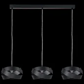 Lampy sufitowe - EULUNA Lampa wisząca Tornado, 3-punktowa, czarna - miniaturka - grafika 1