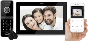 Eura Wideodomofon VDP-97C5 - czarny, dotykowy, LCD 7'', AHD, WiFi, pamięć obrazów, SD 128GB VDP-97C5 - Wideodomofony - miniaturka - grafika 2