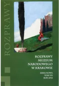 Czasopisma - Rozprawy Muzeum Narodowego w Krakowie T.7 Nowa - miniaturka - grafika 1
