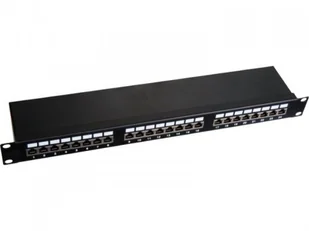 A-LAN Patch panel 1U 19" STP 24p kat6 LSA półka Q-LANTEC PK-S6-1 - Panele krosownicze - miniaturka - grafika 2