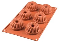 Formy do ciast - Silikomart Forma do pieczenia Professional kaptur gugel hupf,-częściowy Profi, forma silikonowa, brązowa, 30 x 17 x 3,5 cm 193193 - miniaturka - grafika 1