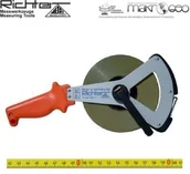 Sprzęt geodezyjny - Richter Taśma ruletka stalowa lakierowana pokryta poliamidem 404 V/50m 65836365 - miniaturka - grafika 1