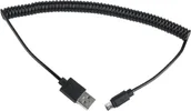 Kable USB - Gembird Kabel USB micro USB Spirala 1.8m czarny CC-mUSB2C-AMBM-6 - miniaturka - grafika 1