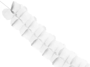 PartyDeco Girlanda bibułowa, biały, 3m GRB11-008 - Gadżety dla niej i dla niego - miniaturka - grafika 3