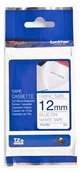 Etykiety do drukarek - Brother TZE-FA3 Taśma z włókna 12mm biała (do prasowania na gorąco), niebieski nadruk E671-98505_20150122104106 - miniaturka - grafika 1