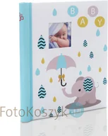 Albumy fotograficzne - Gedeon Album na zdjęcia dziecięce niebieski słonik (20 stron pod folię) - miniaturka - grafika 1