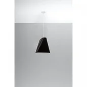 Lampy sufitowe - Sollux Lighting Żyrandol BLUM 1 czarny 2BM - miniaturka - grafika 1