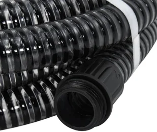 vidaXL Wąż ssący z mosiężnymi złączkami 25 m 25 mm czarny 151069 - Węże ogrodowe i zraszacze - miniaturka - grafika 3