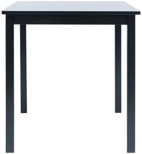 vidaXL Stół czarny, 114 x 71 x 75 cm, lite drewno kauczukowca Stół czarny, 114 x 71 x 75 cm, lite drewno kauczukowca - Stoły - miniaturka - grafika 2