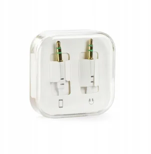 Przewód Aux Jack Stereo 3,5MM Box Biały 1M - Złącza, przejściówki, adaptery - miniaturka - grafika 5