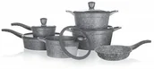 Zestawy garnków i patelni - Banquet Zestaw garnków GRANITE 11 szt - miniaturka - grafika 1