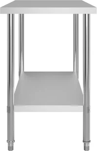 Vida Kuchenny stół roboczy 120x60x85 cm stal nierdzewna V-51190 - Stoły - miniaturka - grafika 5