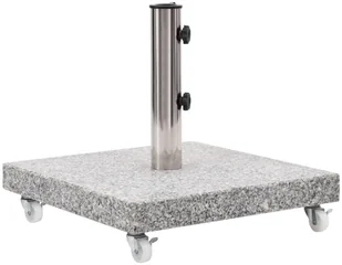 vidaXL VidaXL Podstawa pod parasol granitowa 30 kg kwadratowa szara  48563 - Pozostałe meble ogrodowe - miniaturka - grafika 2