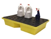 Pojemniki przemysłowe - ROMOLD Mała Wanna Wychwytowa Z Kratownicą 63L (100 X 60,5 X 20 Cm) Żółty Do 150 L. Z Kratownicą 100 Cm X 60,5 Cm X 20 Cm - miniaturka - grafika 1