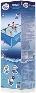 Bestway Prostokątny basen 259x170x61cm ze stalową ramą,  Steel Pro 56403 - Baseny ogrodowe - miniaturka - grafika 5
