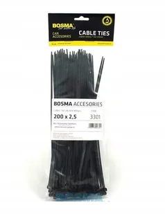 Opaski Zaciskowe Kablowe Trytki Uv Czarne 2,5x200 - Inne mocowania - miniaturka - grafika 4