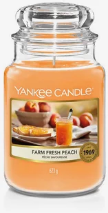 Yankee Candle Świeca Farm Fresh Peach, duży słoik (623g) 937 - Świece - miniaturka - grafika 2