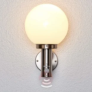 Lampenwelt NADA ze stali szlachetn z czujn - Lampy ogrodowe - miniaturka - grafika 3