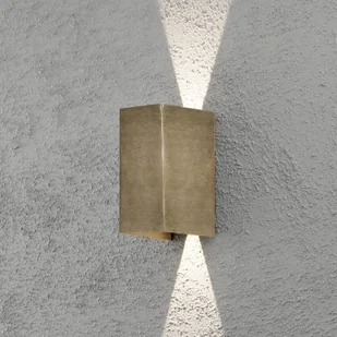 Konstsmide Kinkiet zewnętrzny LED Cremona 8 cm z mosiądzu - Lampy ogrodowe - miniaturka - grafika 3