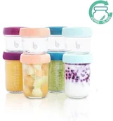 Lunch boxy - Babymoov szklane pojemniki z wieczkami MULTISET 4x 120 ml + 4x 240 ml) - miniaturka - grafika 1