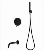 Deszczownice - Omnires Zestaw wannowy podtynkowy czarny mat Omnires Y SYSYW01BL) _ ZNALAZŁEŚ TANIEJ$162 ZADZWOŃ 523-975-159 SYSYW01BL - miniaturka - grafika 1